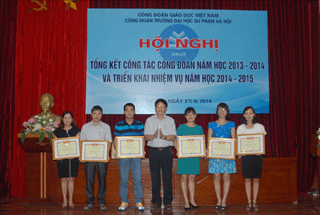 Hội nghị tổng kết công tác Công đoàn năm học 2013 - 2014 và triển khai nhiệm vụ năm học 2014 – 2015.