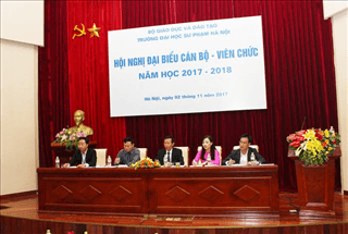 Hội nghị đại biểu cán bộ, viên chức Trường ĐHSP Hà Nội năm học 2017 - 2018