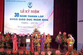 Lễ kỉ niệm 30 năm Ngày thành lập Khoa Giáo dục Mầm non (1985- 2015) Trường Đại học Sư phạm Hà Nội