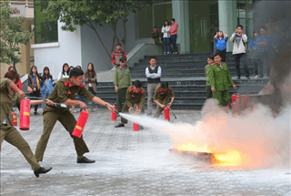 Tập huấn nghiệp vụ phòng cháy chữa cháy