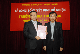 Lễ công bố quyết định bổ nhiệm trưởng khoa Triết học, nhiệm kỳ 2014 - 2019