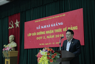 Khai giảng lớp “Bồi dưỡng nhân thức về Đảng” đợt 2 năm 2016