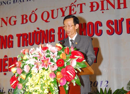 PGS.TS Nguyễn Văn Minh được bổ nhiệm chức vụ Hiệu trưởng Trường Đại học Sư phạm Hà Nội 