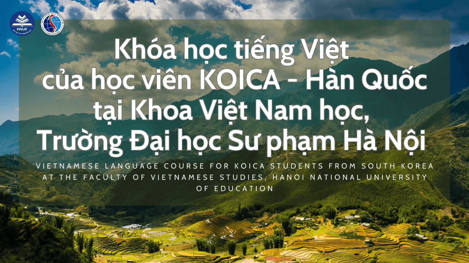 Khóa học tiếng Việt của học viên KOICA - Hàn Quốc tại Khoa Việt Nam học, Trường Đại học Sư phạm Hà Nội