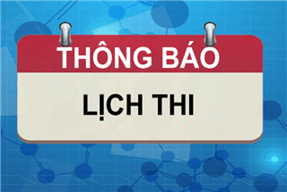 Thông báo: Lịch thi học kỳ 1 năm học 2019-2020