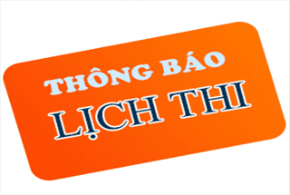 Thông báo: Lịch thi học phần các lớp Văn bằng 2 - tháng 7 năm 2019