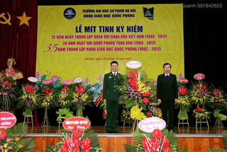 Lễ mít-tinh kỉ niệm 73 năm Ngày thành lập Quân đội Nhân dân Việt Nam, 28 năm Ngày hội Quốc phòng toàn dân và 35 năm Ngày thành lập khoa Giáo dục Quốc phòng