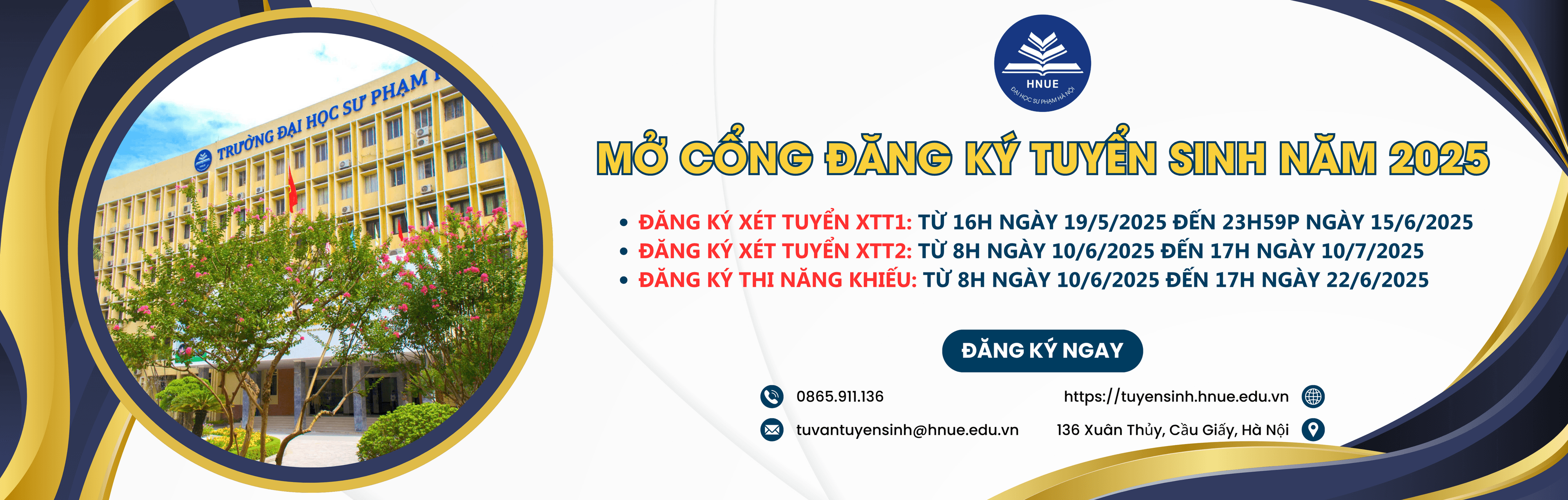 ĐĂNG KÝ TUYỂN SINH NĂM 2025