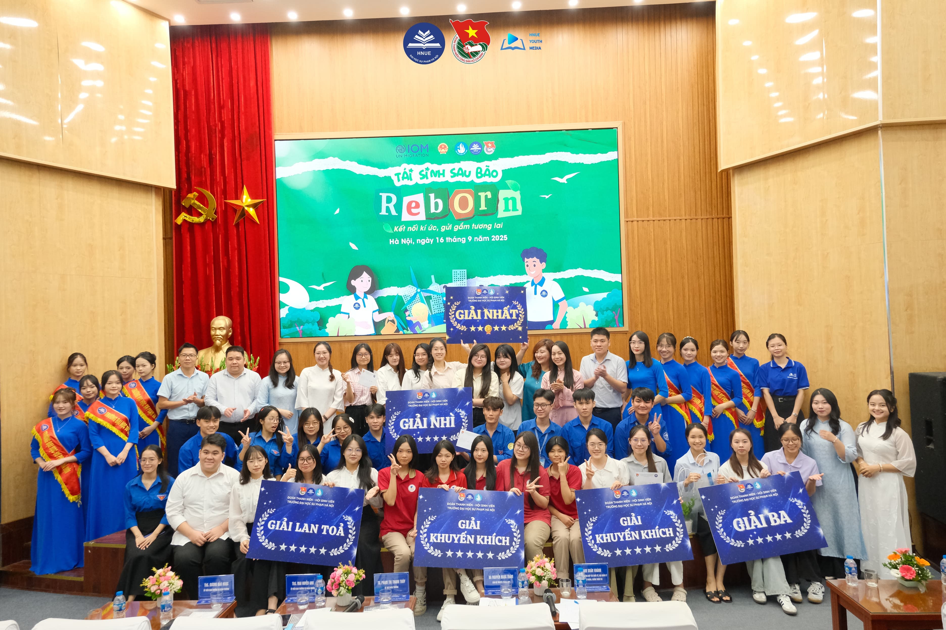 CHUNG KẾT CUỘC THI “TÁI SINH SAU BÃO - KẾT NỐI KÍ ỨC, GỬI GẮM TƯƠNG LAI”: LAN TỎA THÔNG ĐIỆP TÁI CHẾ VÀ GIẢM THIỂU RỦI RO THIÊN TAI