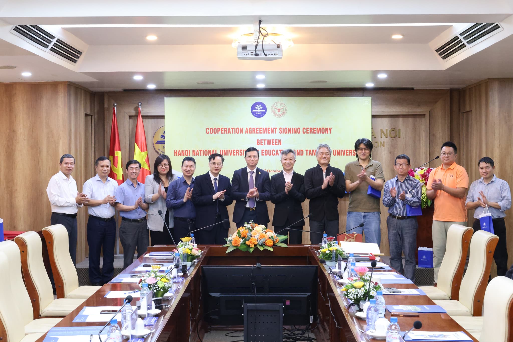 Lễ ký kết Biên bản Thỏa thuận Hợp tác (MOU) và Hội thảo giữa Trường Đại học Sư phạm Hà Nội và Đại học Tamkang, Đài Loan (Trung Quốc).