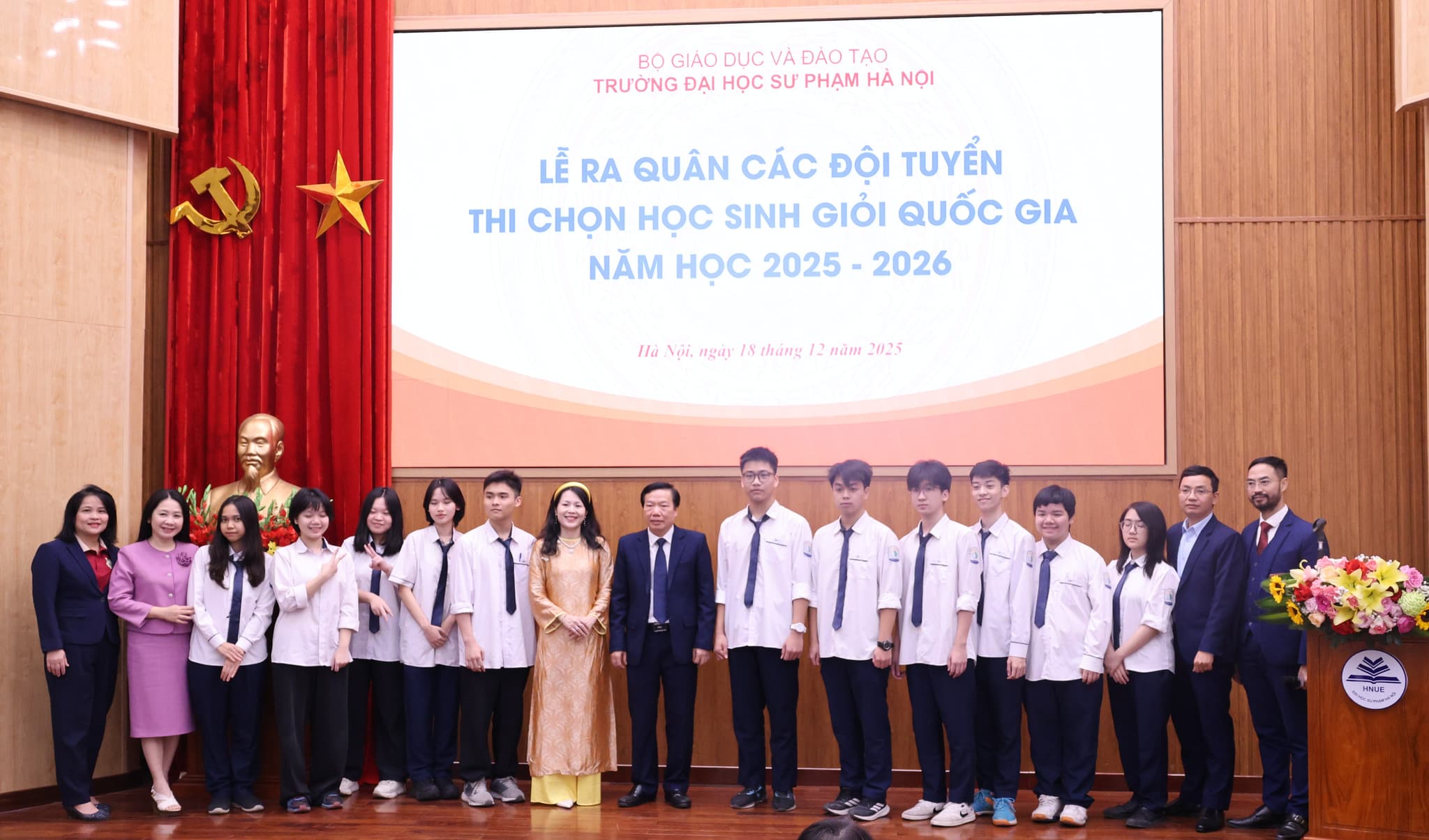 Lễ ra quân các đội tuyển thi chọn học sinh giỏi quốc gia năm học 2025–2026